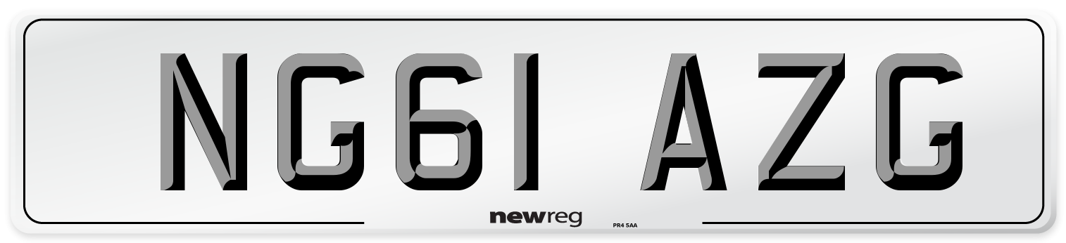 NG61 AZG Number Plate from New Reg